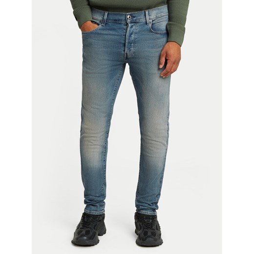 G-Star Raw Jeansy 3301 51001-D875 Niebieski Slim Fit ze sklepu MODIVO w kategorii Jeansy męskie - zdjęcie 182713970