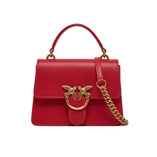 PINKO Torebka Love One Top Handle Mini Light PE 25 PLTT 100071 A0F1 Czerwony ze sklepu MODIVO w kategorii Torebki damskie - zdjęcie 182714052