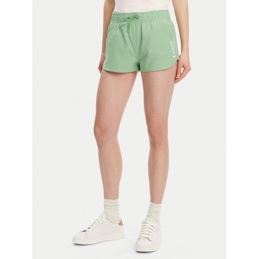 Roxy Szorty materiałowe ERJBS03298 Zielony Regular Fit ze sklepu MODIVO w kategorii Szorty - zdjęcie 182714100