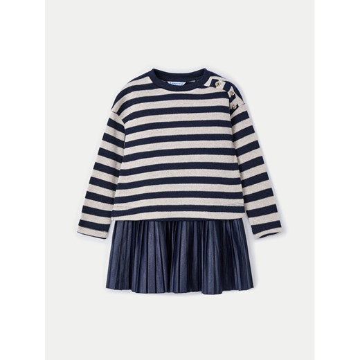 Mayoral Komplet sweter i sukienka 4932 Granatowy Regular Fit ze sklepu MODIVO w kategorii Sukienki dziewczęce - zdjęcie 182714141