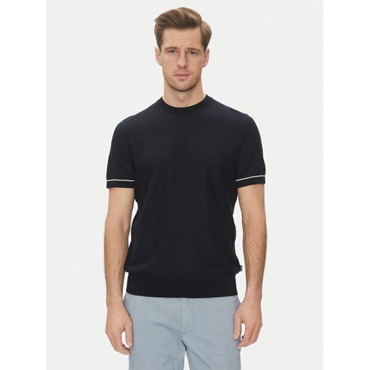 BOSS Sweter Jianfranco 50537642 Granatowy Regular Fit ze sklepu MODIVO w kategorii Swetry męskie - zdjęcie 182714161