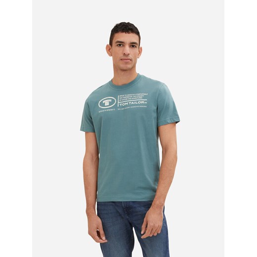 Tom Tailor T-Shirt 1035611 Zielony Regular Fit ze sklepu MODIVO w kategorii T-shirty męskie - zdjęcie 182714163