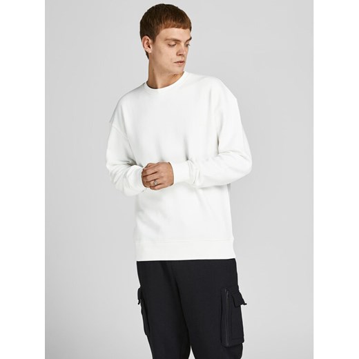 Jack&Jones Bluza Star 12208182 Biały Relaxed Fit ze sklepu MODIVO w kategorii Bluzy męskie - zdjęcie 182714213