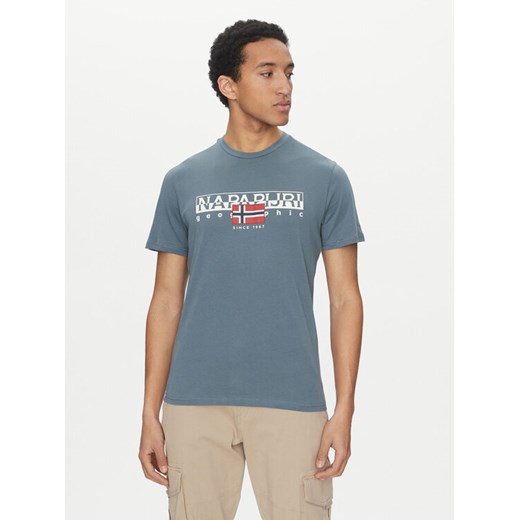 Napapijri T-Shirt S-Aylmer NP0A4HTO Zielony Regular Fit ze sklepu MODIVO w kategorii T-shirty męskie - zdjęcie 182714224