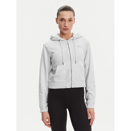 DKNY Bluza DP5J9588 Szary Regular Fit ze sklepu MODIVO w kategorii Bluzy damskie - zdjęcie 182714244