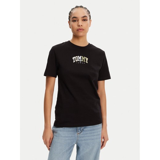 Tommy Jeans T-Shirt Color Varsity DW0DW21337 Czarny Relaxed Fit ze sklepu MODIVO w kategorii Bluzki damskie - zdjęcie 182714273