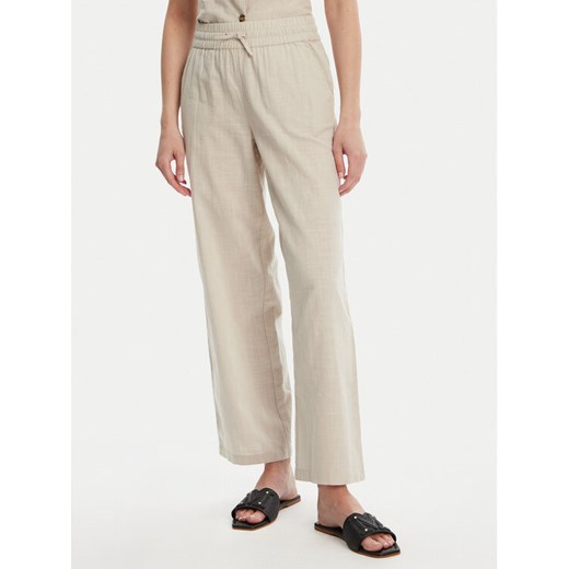 Vero Moda Spodnie materiałowe Caia 10333796 Beżowy Wide Leg ze sklepu MODIVO w kategorii Spodnie damskie - zdjęcie 182714291