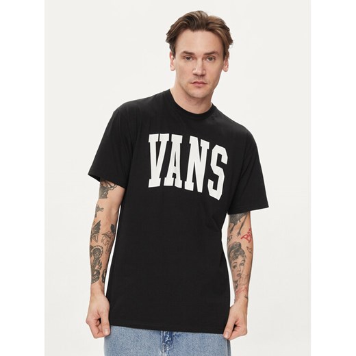 Vans T-Shirt Vans Arched Ss Tee VN000G47 Czarny Regular Fit ze sklepu MODIVO w kategorii T-shirty męskie - zdjęcie 182714330
