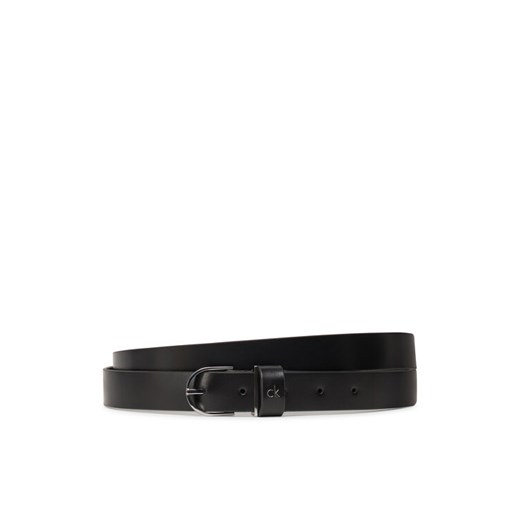 Calvin Klein Pasek Damski Ck Metal Loop Round Buckle 2.5 K60K613147 Czarny ze sklepu MODIVO w kategorii Paski damskie - zdjęcie 182714353