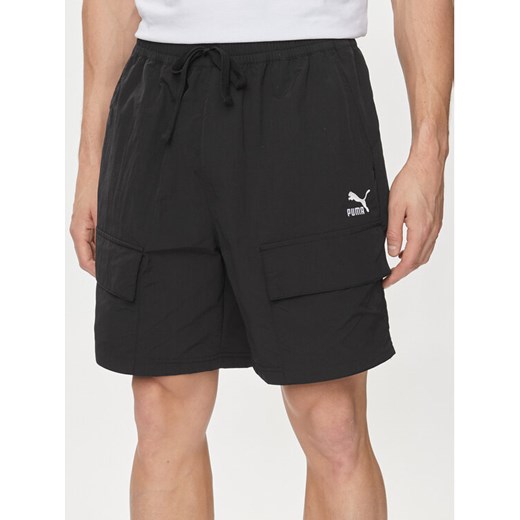 Puma Szorty sportowe Classics 624262 Czarny Relaxed Fit ze sklepu MODIVO w kategorii Spodenki męskie - zdjęcie 182714413