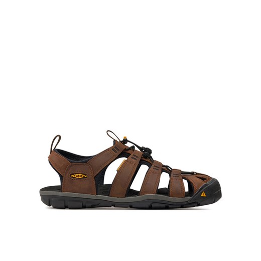 Keen Sandały Clearwater Cnx Leather 1013106 Brązowy ze sklepu MODIVO w kategorii Sandały męskie - zdjęcie 182714490