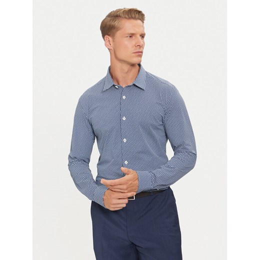 Boss Koszula Roan 50522091 Niebieski Slim Fit ze sklepu MODIVO w kategorii Koszule męskie - zdjęcie 182714500