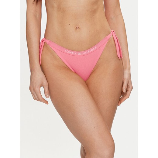 Tommy Hilfiger Dół od bikini UW0UW05260 Różowy ze sklepu MODIVO w kategorii Stroje kąpielowe - zdjęcie 182714671