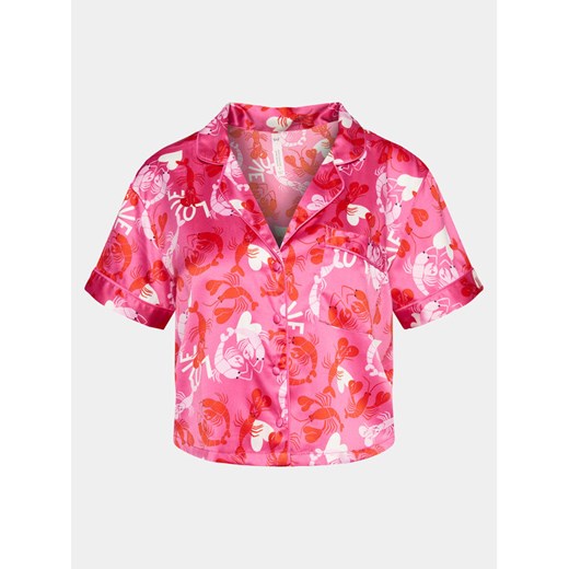 Hunkemöller Koszulka piżamowa Peppers 205076 Różowy Relaxed Fit ze sklepu MODIVO w kategorii Piżamy damskie - zdjęcie 182714700
