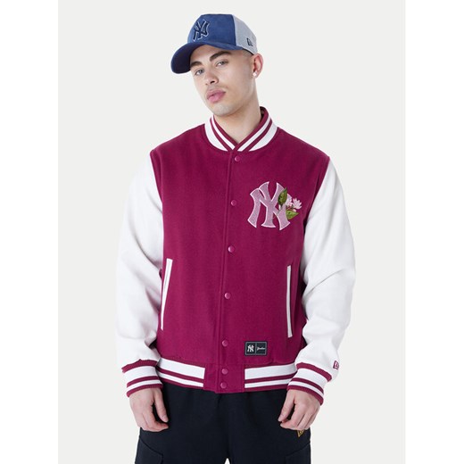New Era Kurtka bomber Yankees MLB Floral 60596333 Bordowy Regular Fit ze sklepu MODIVO w kategorii Kurtki męskie - zdjęcie 182714710