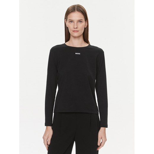 Boss Bluzka 50510326 Czarny Regular Fit ze sklepu MODIVO w kategorii Bluzki damskie - zdjęcie 182714712