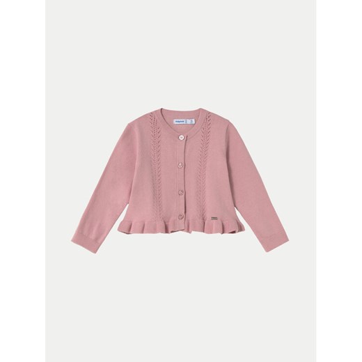 Mayoral Kardigan 1398 Różowy Regular Fit ze sklepu MODIVO w kategorii Bluzy i swetry - zdjęcie 182714731