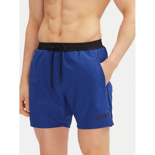 BOSS Szorty kąpielowe Starfish 50514429 Niebieski Regular Fit XXL MODIVO