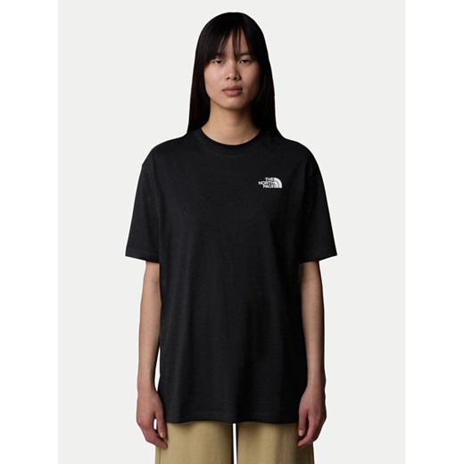 The North Face T-Shirt Simple Dome NF0A87NQ Czarny Oversize ze sklepu MODIVO w kategorii Bluzki damskie - zdjęcie 182714792