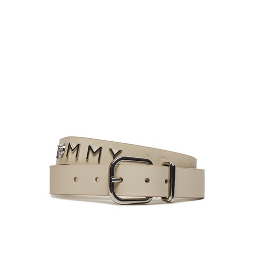 Tommy Jeans Pasek Damski Tjw Bold Leather 3.0 AW0AW16255 Écru ze sklepu MODIVO w kategorii Paski damskie - zdjęcie 182714821
