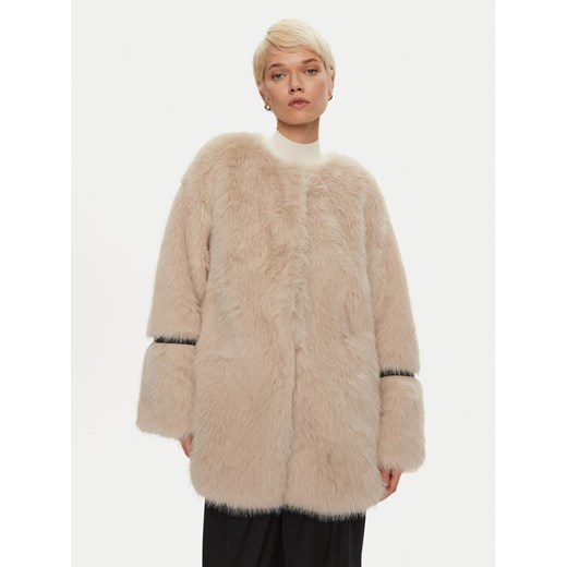 Karen by Simonsen Futro Pearly 10104998 Beżowy Oversize ze sklepu MODIVO w kategorii Futra damskie - zdjęcie 182714841