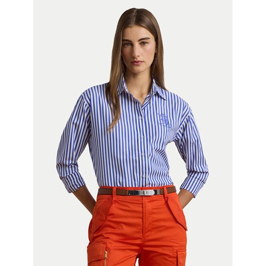 LAUREN RALPH LAUREN Koszula 200957334001 Niebieski ze sklepu MODIVO w kategorii Koszule damskie - zdjęcie 182714912