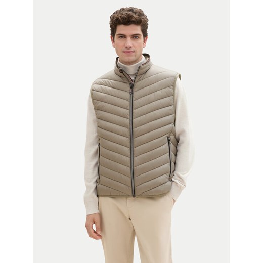 Tom Tailor Kamizelka 1041310 Zielony Regular Fit ze sklepu MODIVO w kategorii Kamizelki męskie - zdjęcie 182714942
