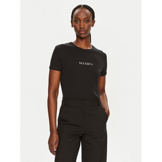 MAX&Co. T-Shirt 2428976014200 2428976014200 Czarny Regular Fit ze sklepu MODIVO w kategorii Bluzki damskie - zdjęcie 182714963
