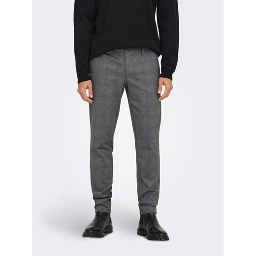 Only & Sons Chinosy 22019887 Szary Slim Tapered Fit ze sklepu MODIVO w kategorii Spodnie męskie - zdjęcie 182714994