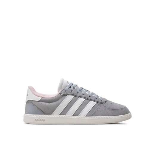adidas Sneakersy Breaknet Sleek  IH5465 Szary ze sklepu MODIVO w kategorii Buty sportowe damskie - zdjęcie 182715073