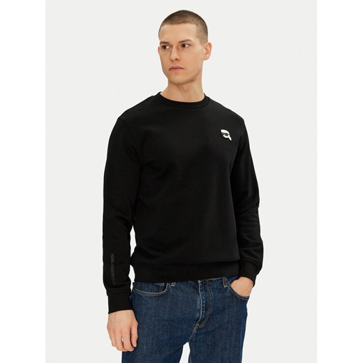 KARL LAGERFELD Bluza 705710 500900 Czarny Regular Fit ze sklepu MODIVO w kategorii Bluzy męskie - zdjęcie 182715120