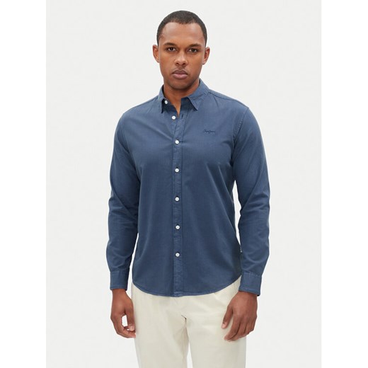 Pepe Jeans Koszula Phil PM308274 Niebieski Regular Fit ze sklepu MODIVO w kategorii Koszule męskie - zdjęcie 182715124