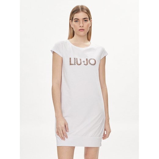 Liu Jo Sukienka codzienna VA4103 JS003 Biały Regular Fit ze sklepu MODIVO w kategorii Sukienki - zdjęcie 182715160