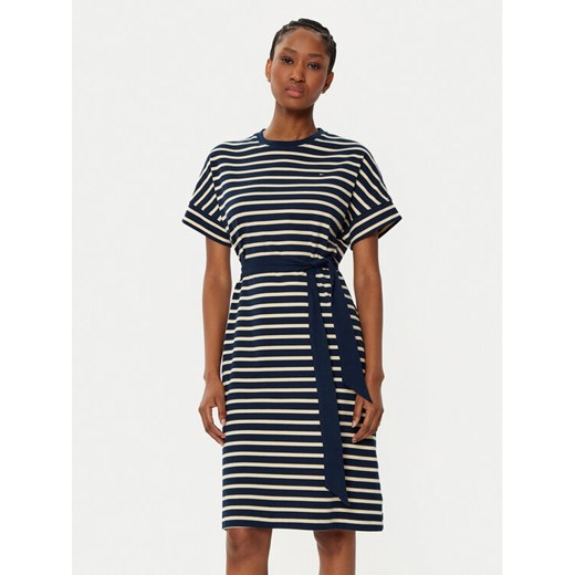 Tommy Hilfiger Sukienka codzienna WW0WW45183 Granatowy Regular Fit Tommy Hilfiger XS MODIVO