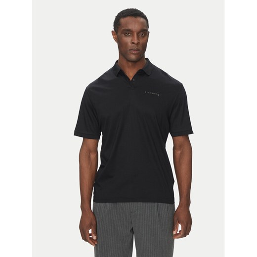 Richmond X Polo UMP25333PO Czarny Regular Fit ze sklepu MODIVO w kategorii T-shirty męskie - zdjęcie 182715351