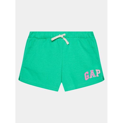 Gap Szorty sportowe 890932 Zielony Regular Fit ze sklepu MODIVO w kategorii Spodenki dziewczęce - zdjęcie 182715361