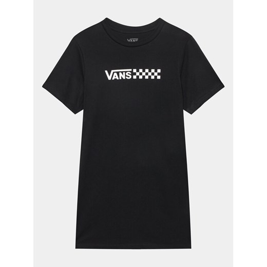 Vans Sukienka codzienna Chalkboard Relaxed Tee Dress VN000AEJ Czarny Relaxed Fit ze sklepu MODIVO w kategorii Sukienki dziewczęce - zdjęcie 182715373