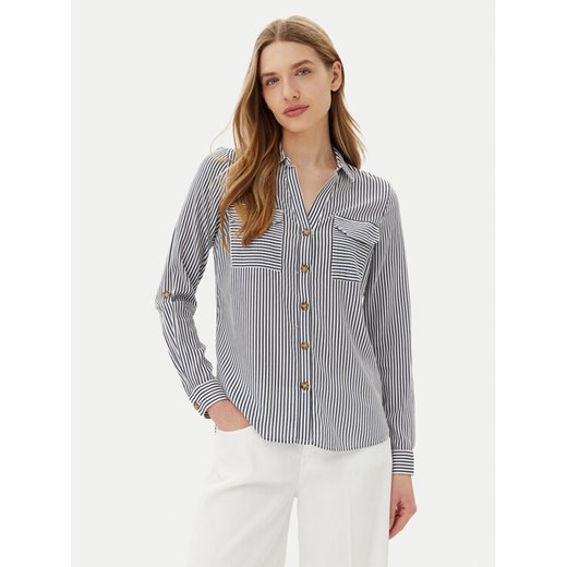 Vero Moda Koszula Bumpy 10275283 Granatowy Regular Fit ze sklepu MODIVO w kategorii Koszule damskie - zdjęcie 182715393
