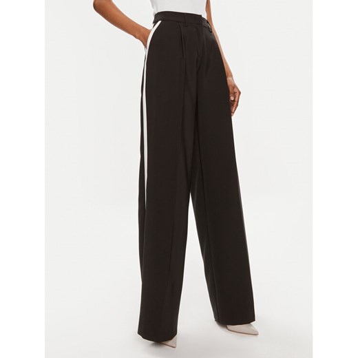 Maryley Spodnie materiałowe 24EB806/43NB Czarny Wide Leg ze sklepu MODIVO w kategorii Spodnie damskie - zdjęcie 182715441