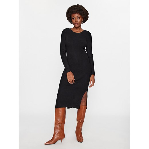 Vero Moda Sukienka dzianinowa 10291686 Czarny Bodycon Fit ze sklepu MODIVO w kategorii Sukienki - zdjęcie 182715453