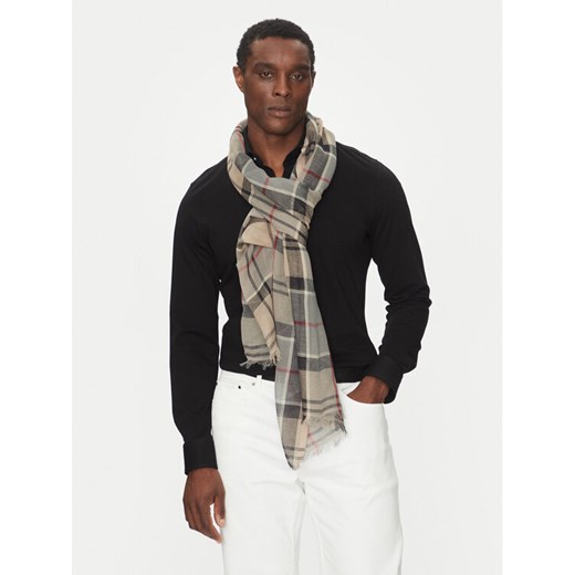 Barbour Szal Welton Tartan USC0315TN32 Beżowy ze sklepu MODIVO w kategorii Szaliki męskie - zdjęcie 182715523