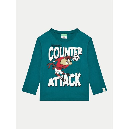 United Colors Of Benetton Bluzka 3ATNG10GY Zielony Regular Fit ze sklepu MODIVO w kategorii Bluzki dziewczęce - zdjęcie 182715551