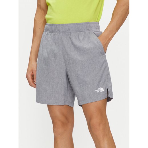 The North Face Szorty sportowe 24/7 NF0A3O1B Szary Regular Fit ze sklepu MODIVO w kategorii Spodenki męskie - zdjęcie 182715644