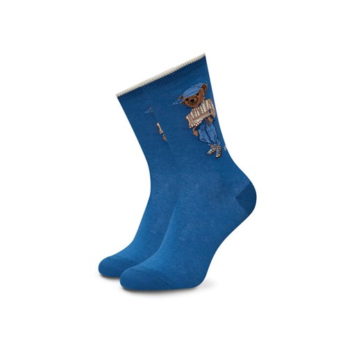 Polo Ralph Lauren Skarpety wysokie unisex 455977741001 Niebieski ze sklepu MODIVO w kategorii Skarpetki damskie - zdjęcie 182715663