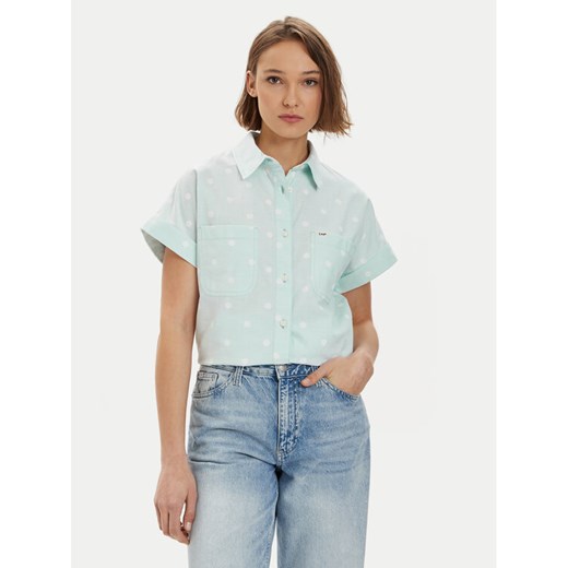 Lee Koszula Utility 112350269 Niebieski Relaxed Fit ze sklepu MODIVO w kategorii Koszule damskie - zdjęcie 182715704