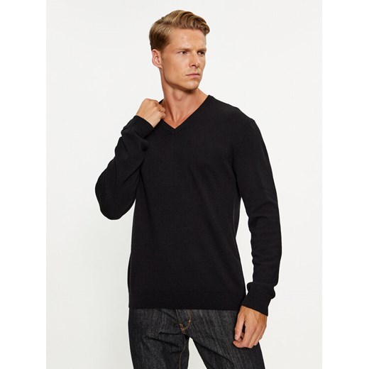 United Colors Of Benetton Sweter 1002U4407 Czarny Regular Fit ze sklepu MODIVO w kategorii Swetry męskie - zdjęcie 182715724