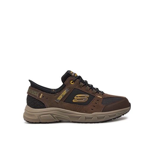 Skechers Sneakersy Oak Canyon 237450/BRBK Brązowy ze sklepu MODIVO w kategorii Buty sportowe męskie - zdjęcie 182715733