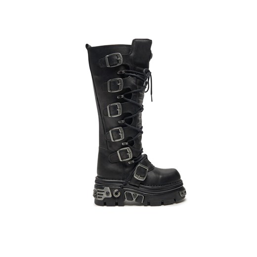 NEW ROCK Glany M-272-S1 Czarny ze sklepu MODIVO w kategorii Workery damskie - zdjęcie 182715742