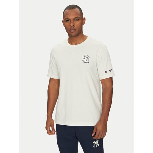 Champion T-Shirt 221037 Biały Standard Fit ze sklepu MODIVO w kategorii T-shirty męskie - zdjęcie 182715773