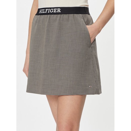 Tommy Hilfiger Spódnica mini WW0WW40515 Szary Regular Fit ze sklepu MODIVO w kategorii Spódnice - zdjęcie 182715791